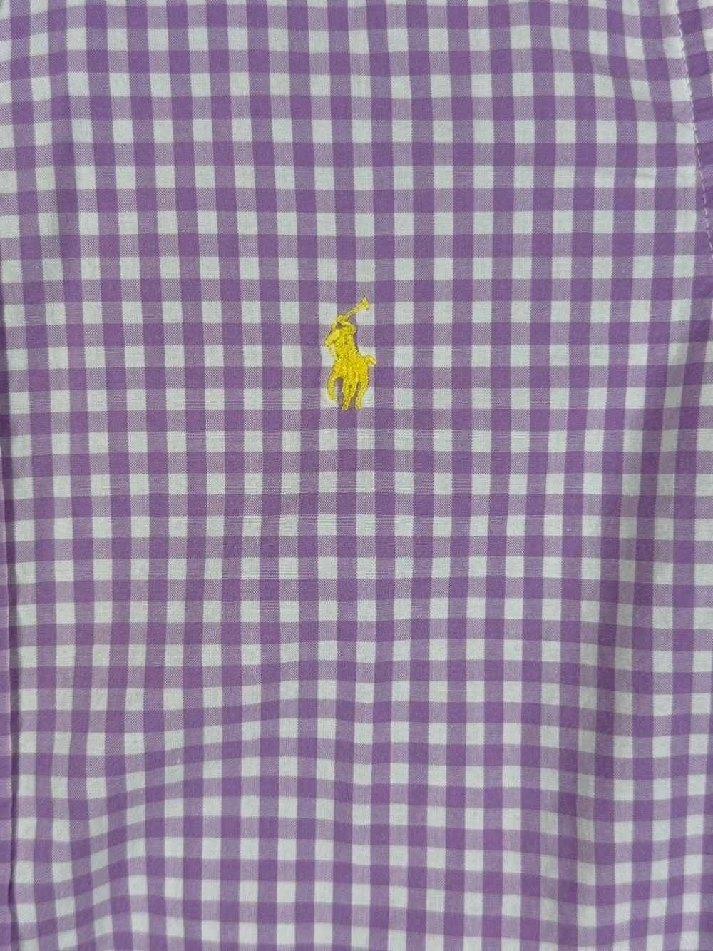 RALPH LAUREN Boys Gingham Poplin Button Down Shirt - 6